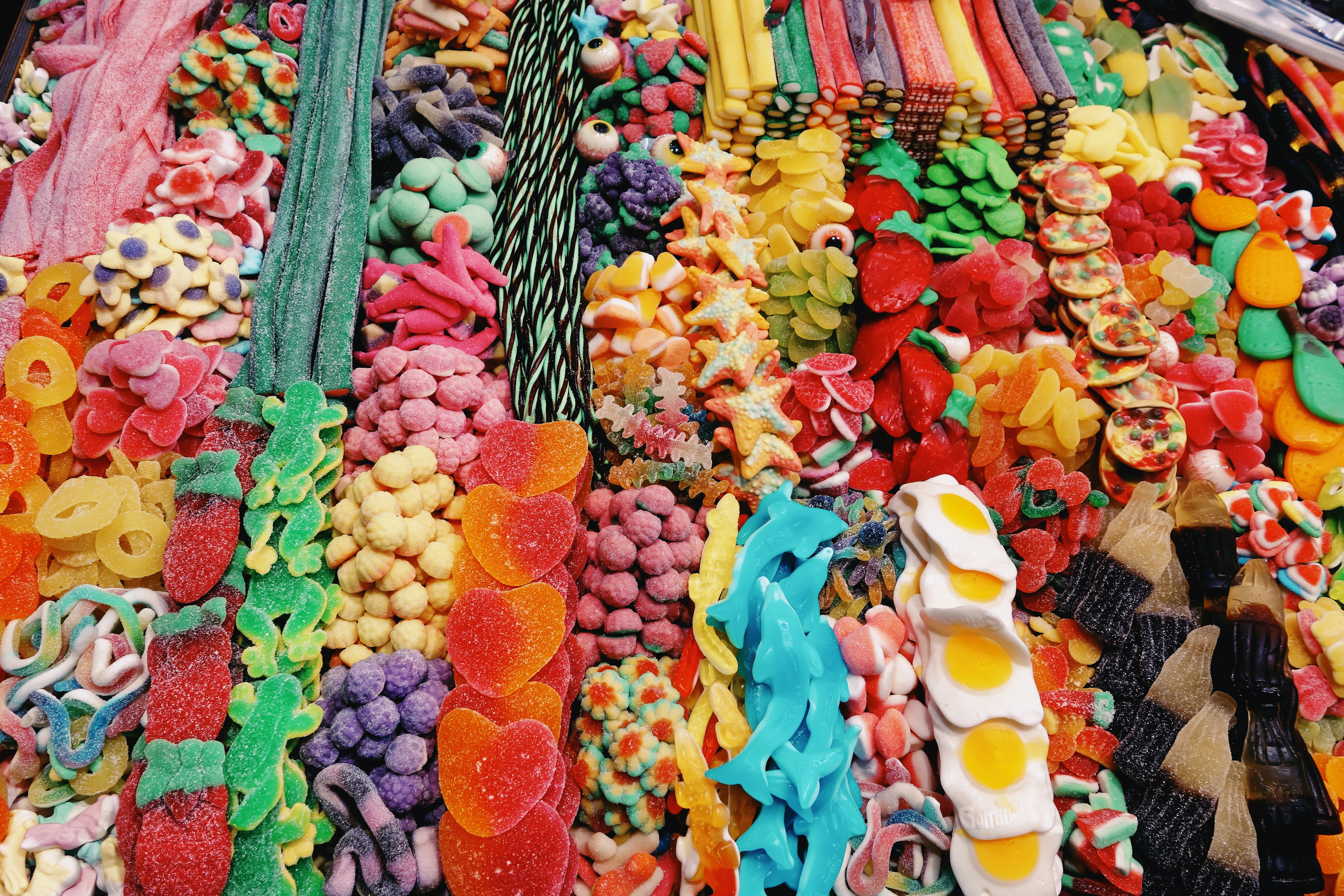 variety of bulk candy